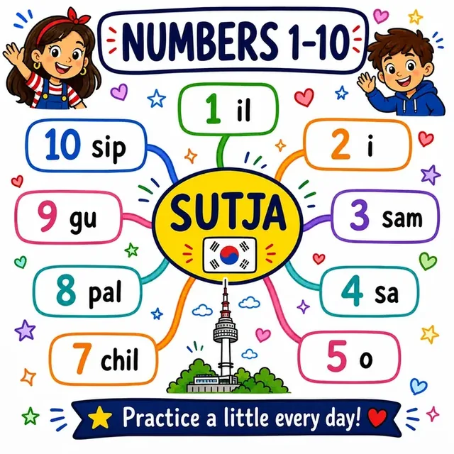 Numbers & counters mind map